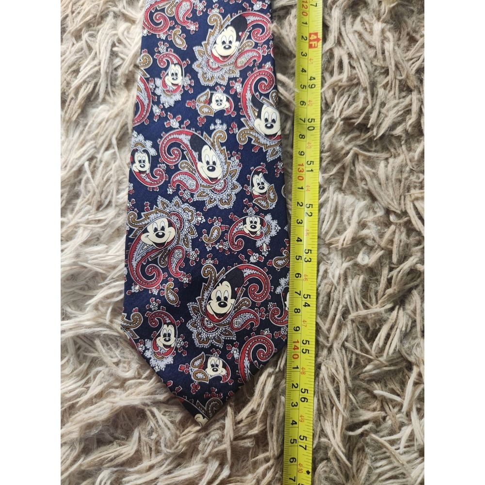 Vintage Disney Mickey Balancine Tie 100% Silk Made In Korea - Picture 5 of 6